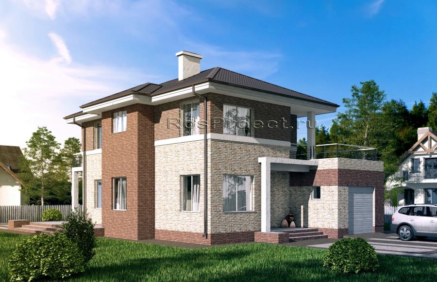 Проект многоквартирного дома 244 м.кв 4 квартиры — цена строительства